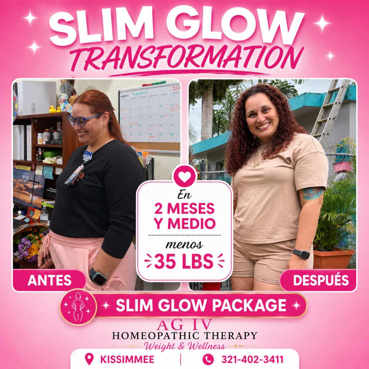 Transformación 9 de Slim Glow